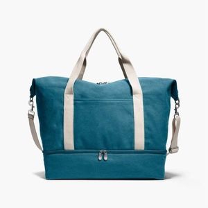 Lo & Sons Catalina Deluxe Canvas Tote Small, Teal Blue